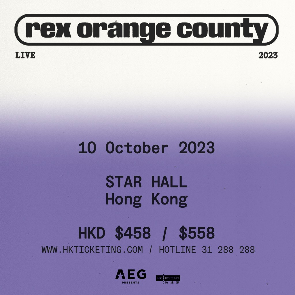 Rex Orange County Live in Asia 2023 Hong Kong