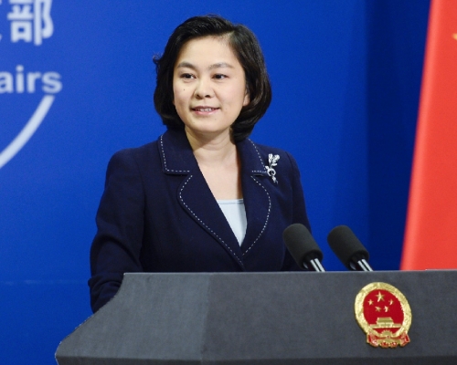 中國外交部發言人華春瑩表示,盼與日本新任政府推動中日關係。 (資料圖片)