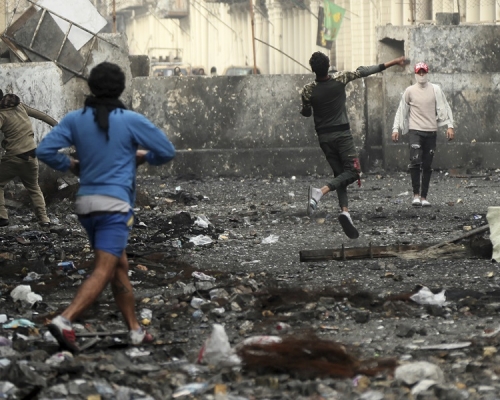 襲擊發生後軍方封鎖現場。AP 
