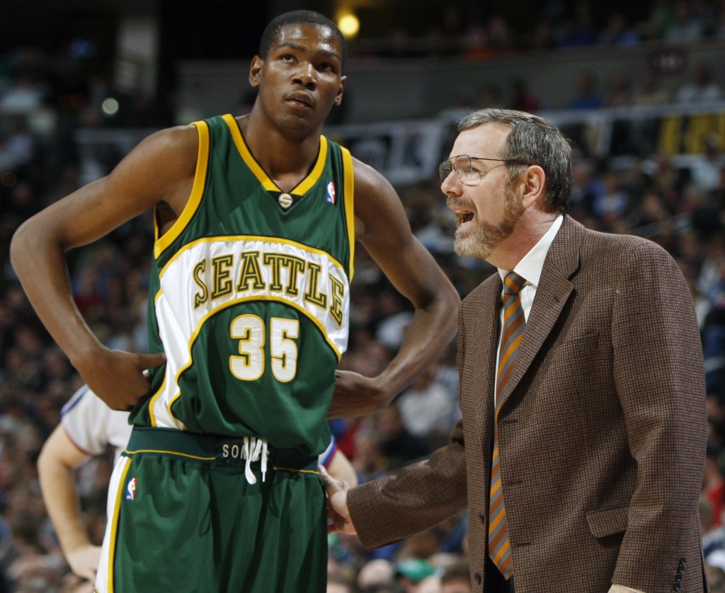 杜蘭特的新秀賽季就是在超音速。AP 杜蘭特的新秀賽季就是在超音速。AP