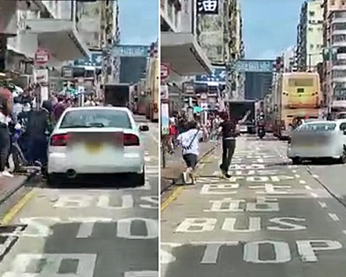 車cam拍下賊人逃走過程。