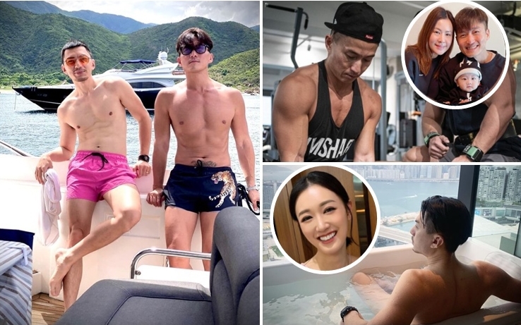 兩位型男大騷身型，狀態甚fit。