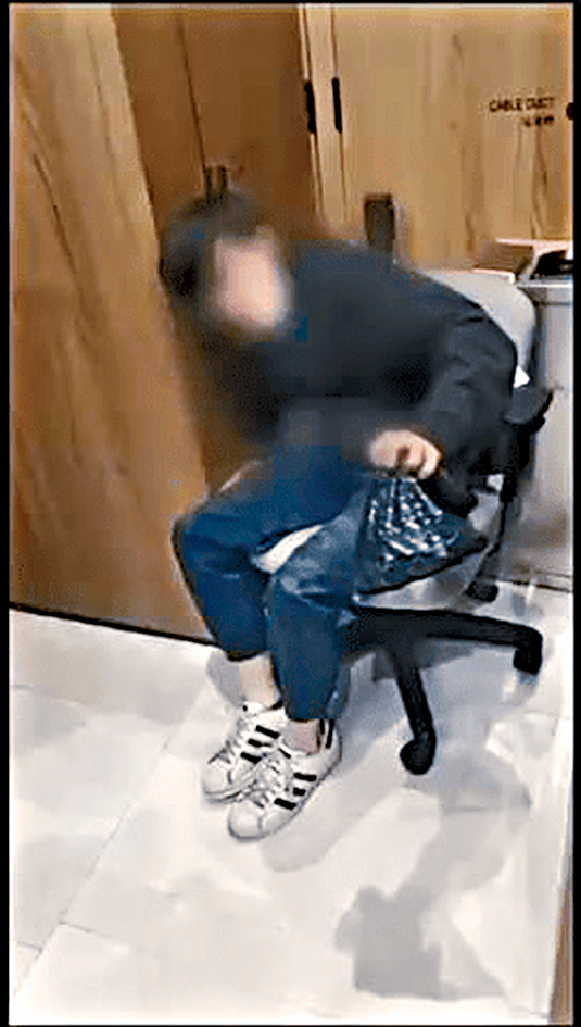 早前網上流傳影片可見一名青少年吸食「太空油」後身體顫抖，失去控制身體的能力。