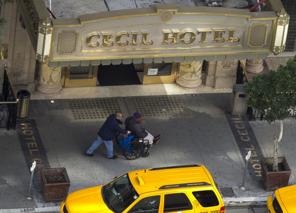 蓝可儿（Elisa Lam）在美国Cecil Hotel失踪。（美联社）