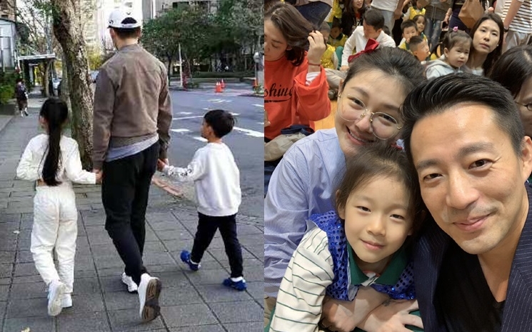 汪小菲晒牽手子女照,網民覺得玥兒背影跟大S真像。