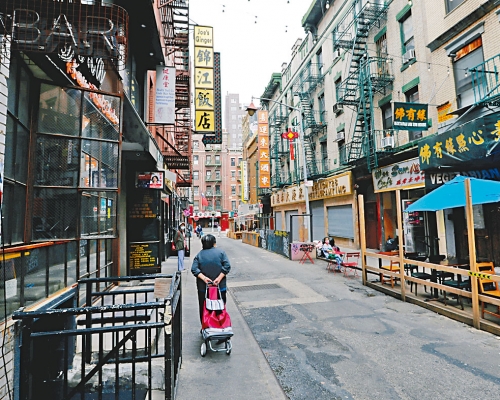 ■紐約華埠近來受新冠疫情打擊。