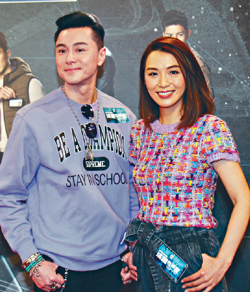 ■黃浩然與陳煒對劇集收視高，感到開心。
