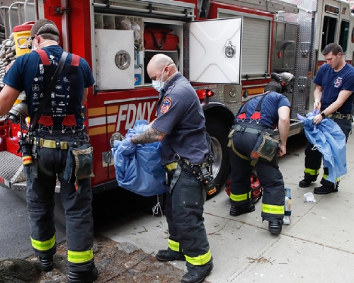 紐約巿有2千名消防局人員請病假。（網上圖片）