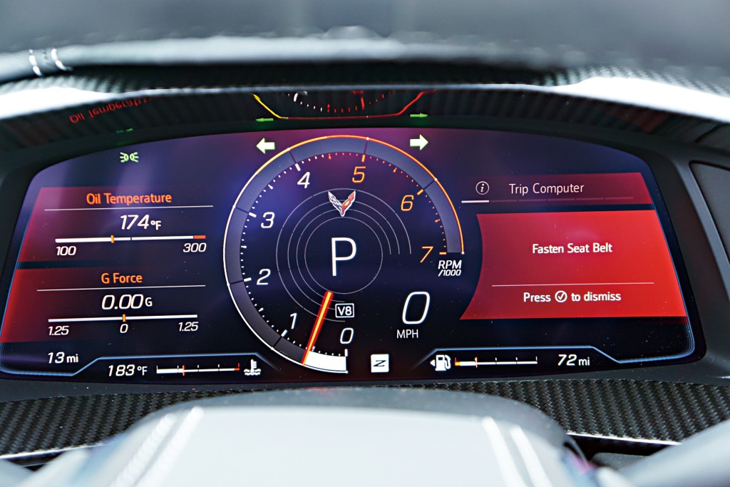 12吋數碼表板可顯示大量數據，並會跟隨駕駛模式改變介面。