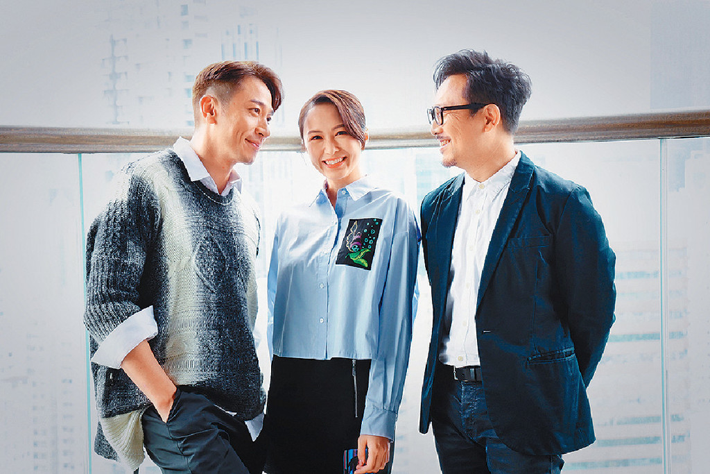 ■私底下湯怡、潘燦良和吳卓羲有傾有講，相處融洽。