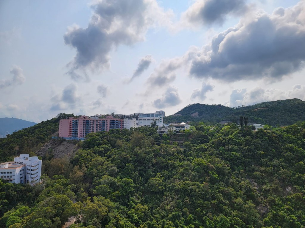 高層單位外望開揚山景，清幽恬靜。