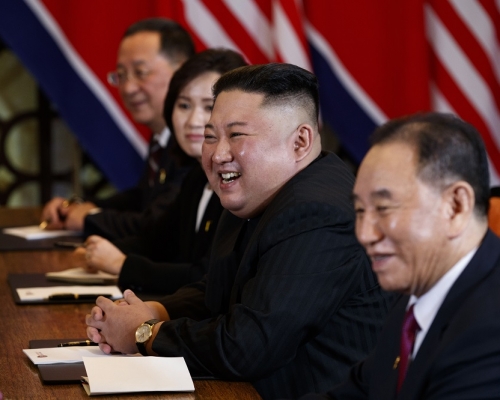 北韩自行研发出PCR筛检被视为领导人金正恩成就之一。美联社图片
