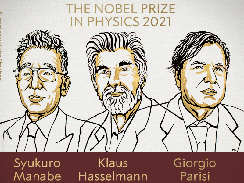 諾貝爾物理學獎三名得主。諾貝爾獎Twitter圖片