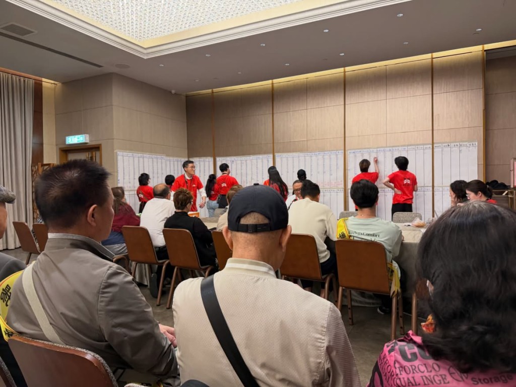 八和理事會選舉正在進行點票,氣氛相當緊張。 八和理事會選舉正在進行點票,氣氛相當緊張。