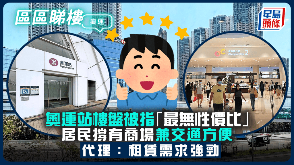 奧運站樓盤被指「最無性價比」 居民撐有商場兼交通方便 代理：租賃需求強勁