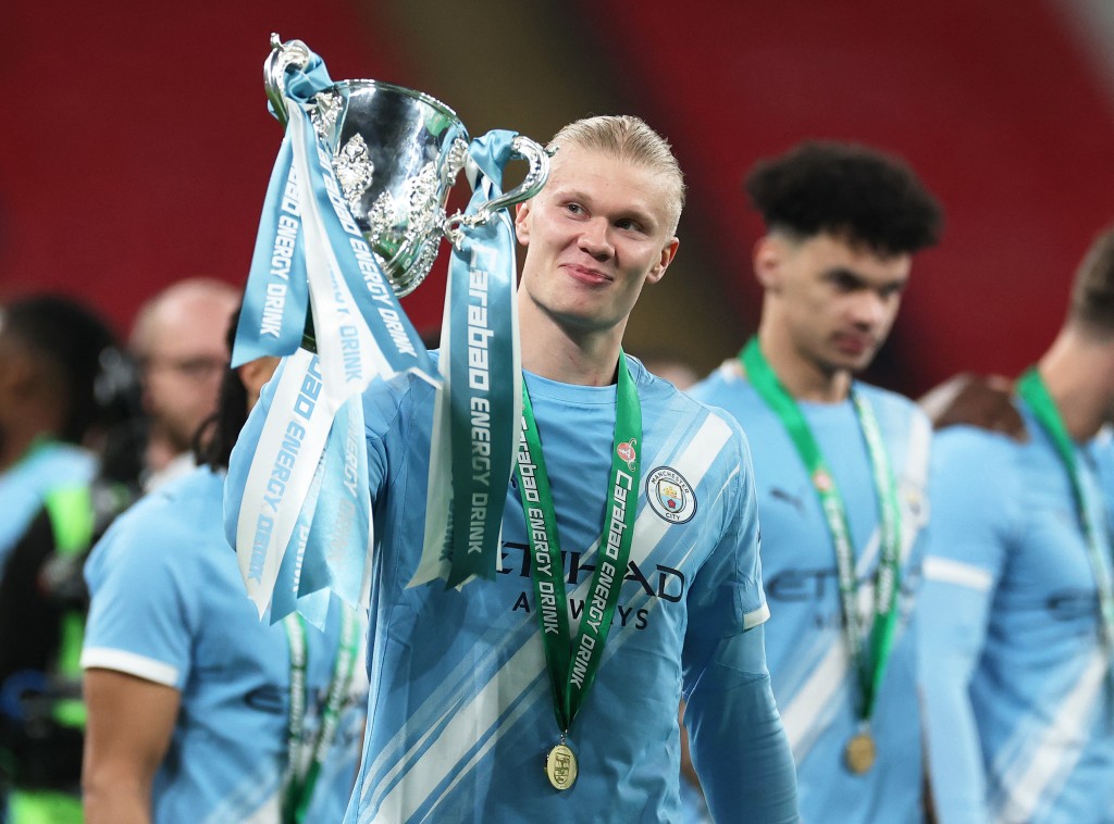 曼城早前于联赛杯决赛击败阿仙奴。路透社