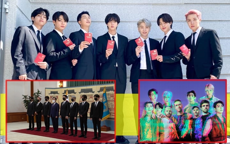 BTS獲南韓總統文在寅任命為「未來世代與文化的總統特別大使」,佢哋拎住外交護照勁開心。