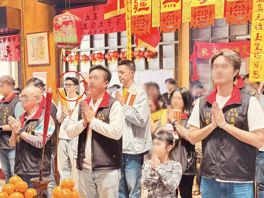 王子消失四個月後，近年期間現廟宇舉行的團拜活動。（大溪鳳山寺廣澤宮FB）