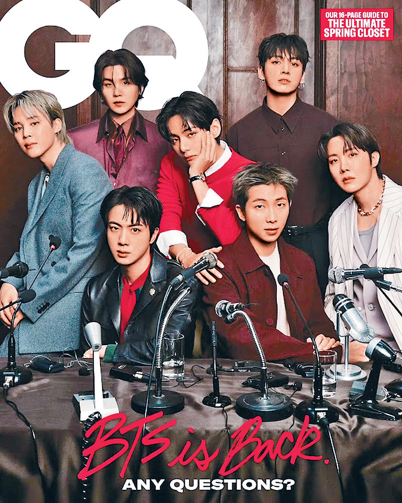 BTS登上時尚雜誌封面，為新碟和演唱會造勢。