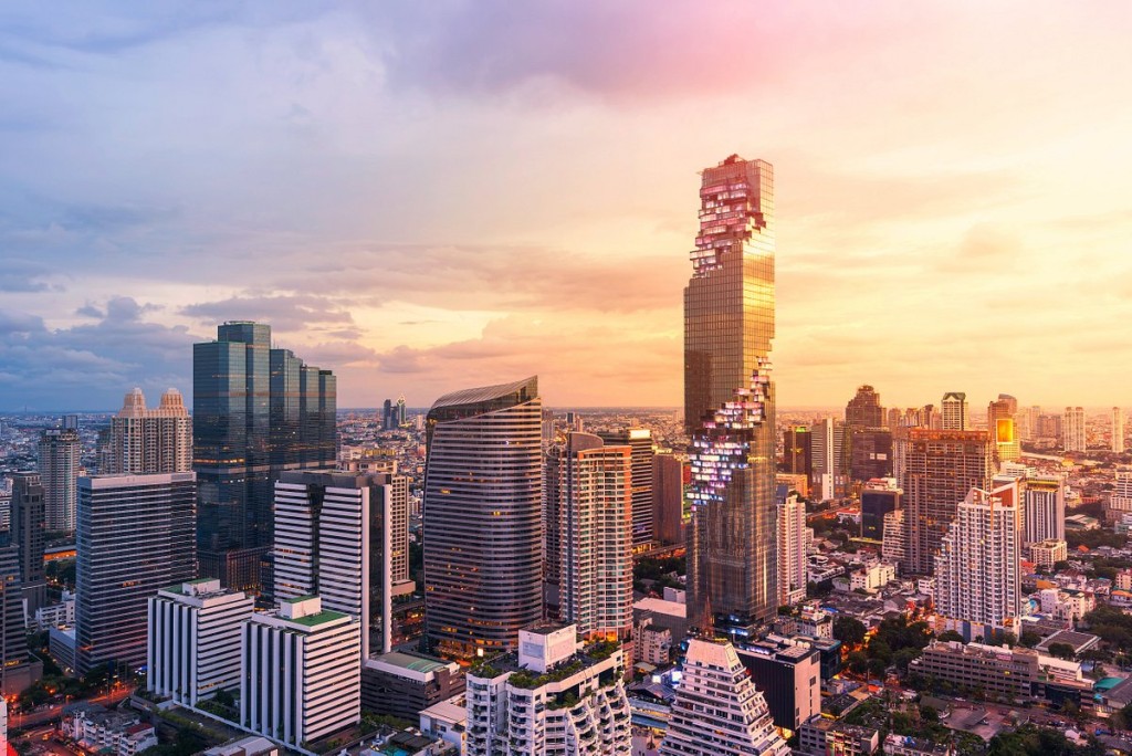 The Standard Bangkok位於泰國地標、最高大廈King Power Mahanakhon內。