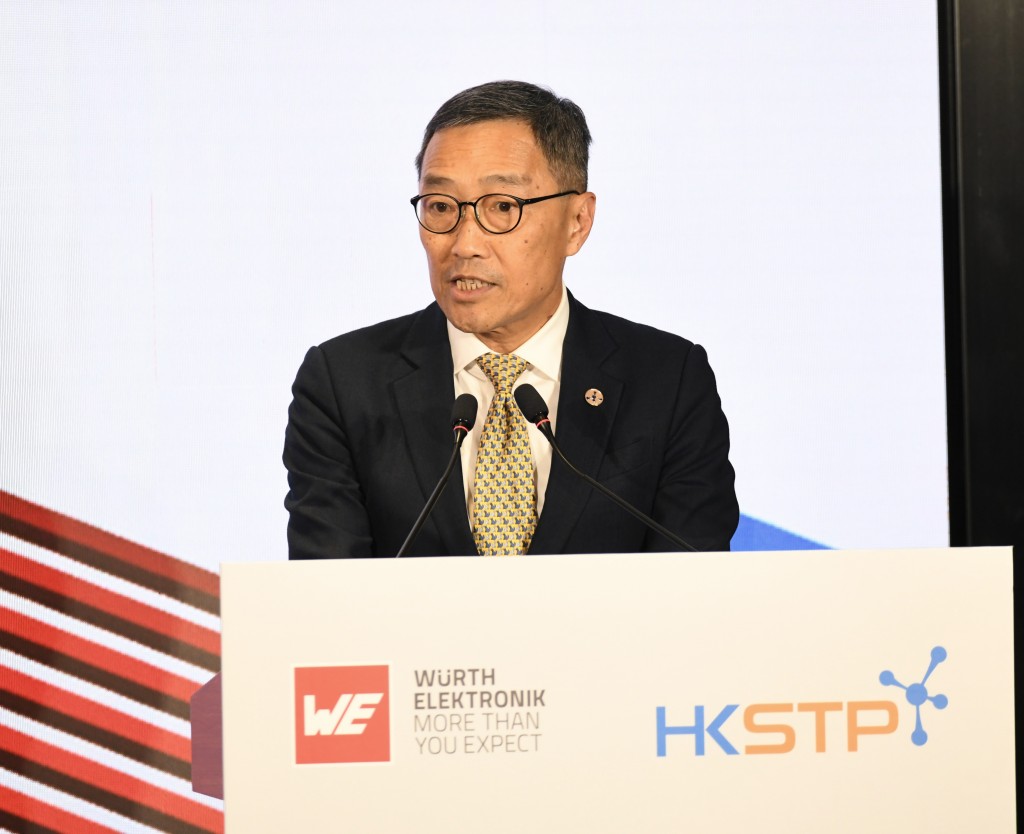 香港科技園公司行政總裁黃克强指合作是本港創科發展的一大助力。何健勇攝 香港科技園公司行政總裁黃克强指合作是本港創科發展的一大助力。何健勇攝