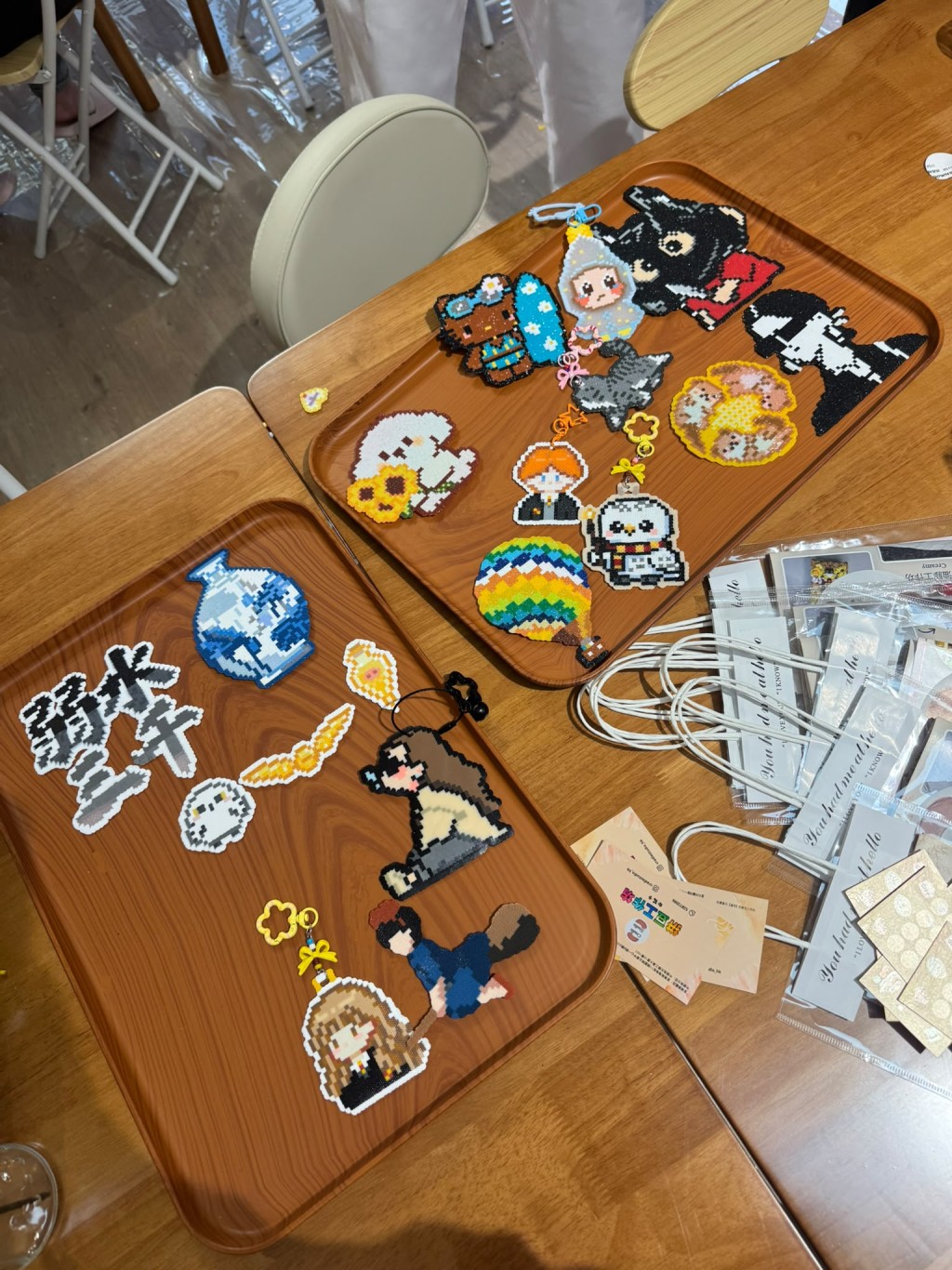 拼豆作品展示。 拼豆作品展示。