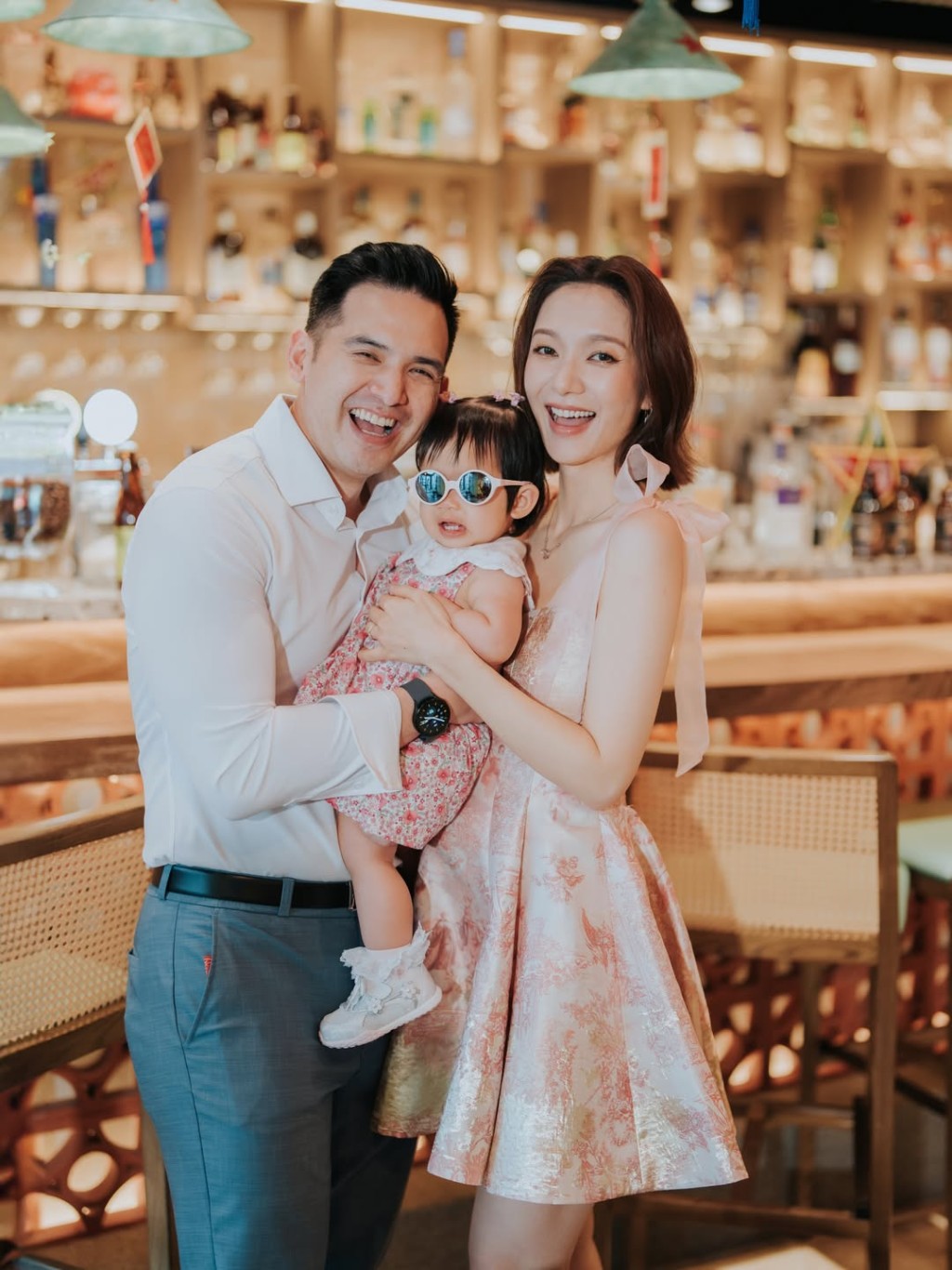 王君馨與丈夫育有一女Audrey,現正陀第二胎。 王君馨與丈夫育有一女Audrey,現正陀第二胎。