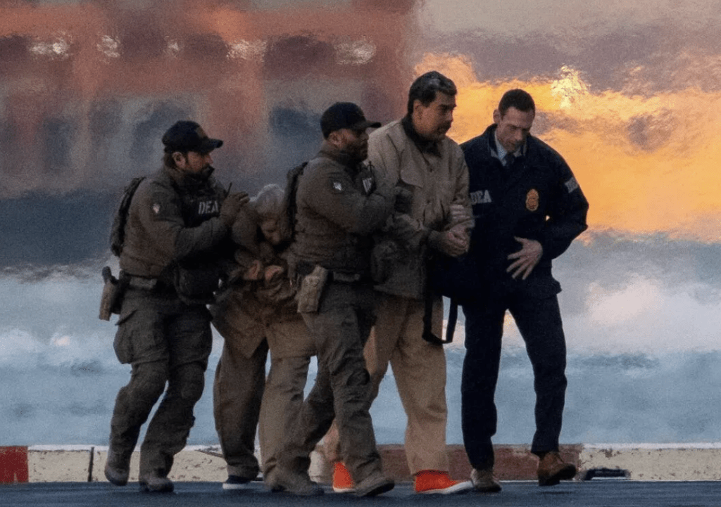 委內瑞拉領導人馬杜羅一月份時被美軍強行帶到美國受審。路透社