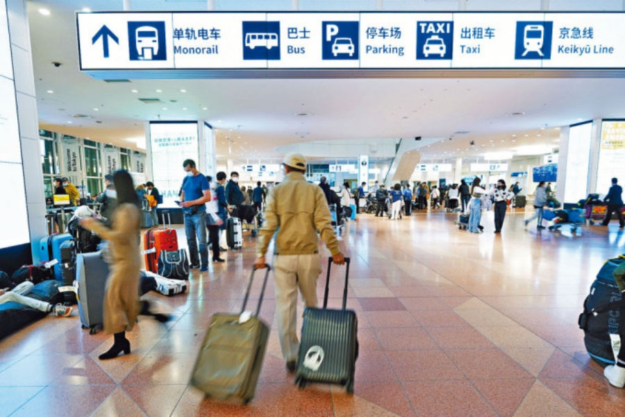 东京羽田国际机场排第3位。资料图片