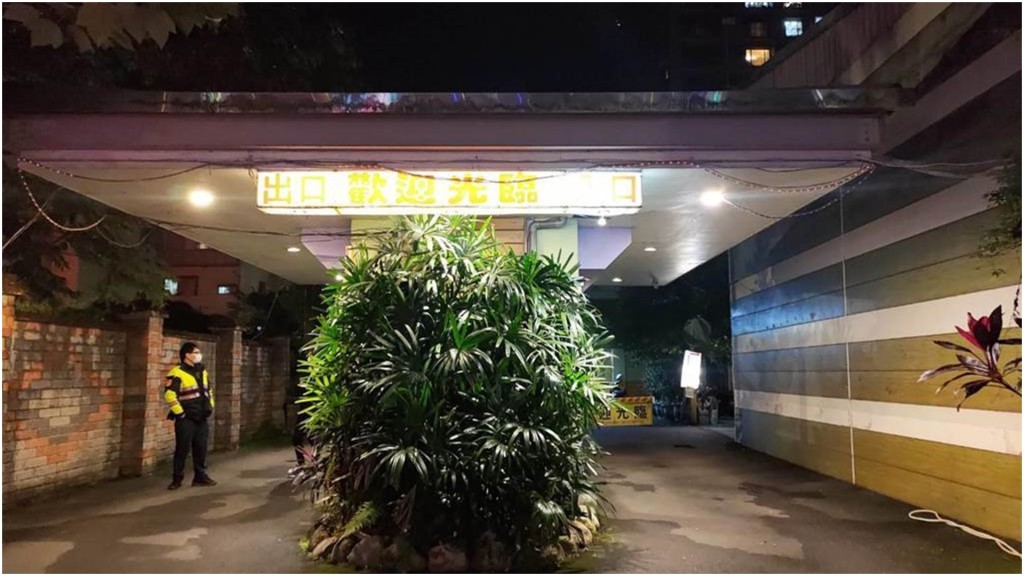 警員到場調查。中時