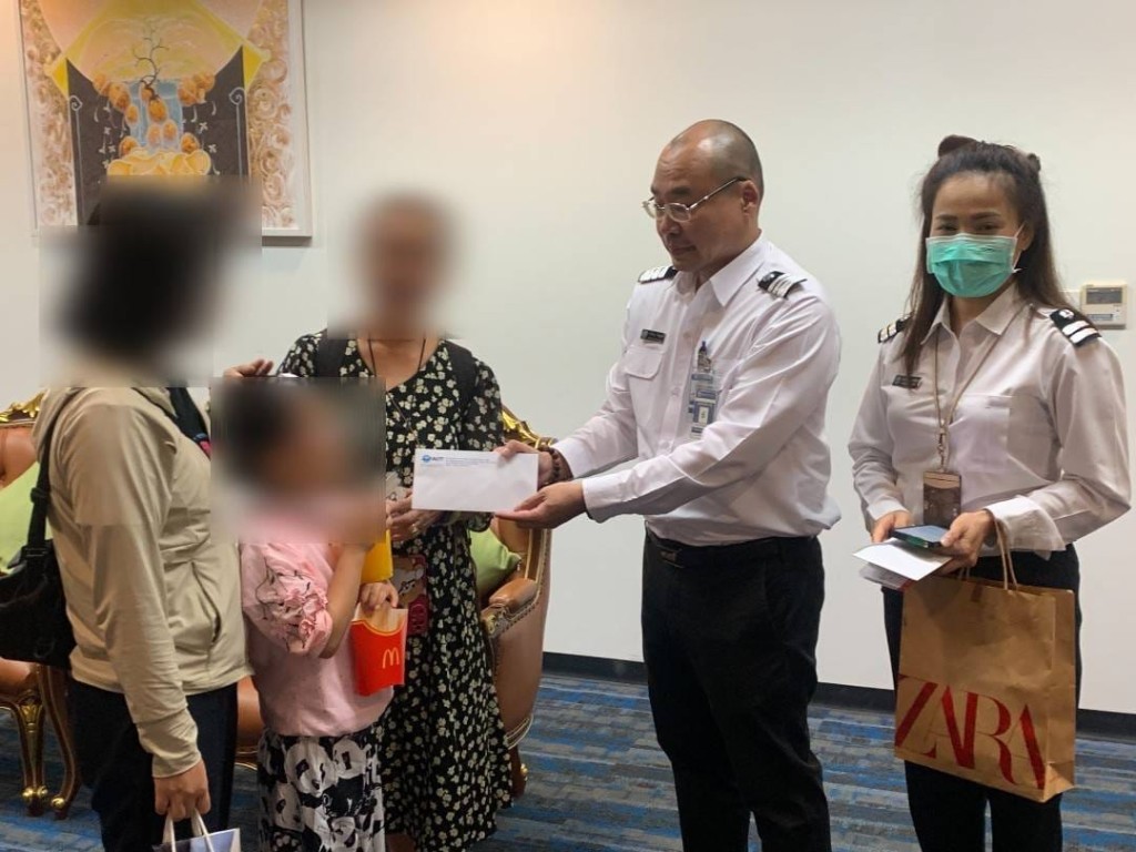 機場向女童及其家人致歉，並作出賠償。（FB@Chiang Mai International Airport-CNX）