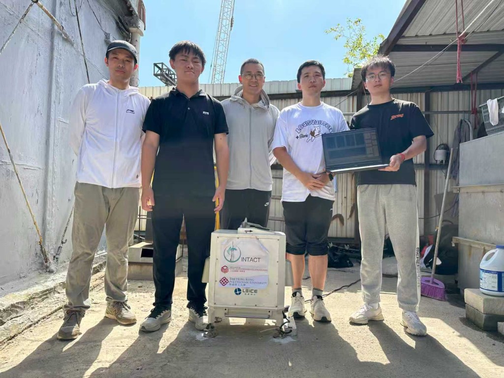 研究团队在本港多个地点设置「激光雷达监测仪」（LiDAR）。理大提供