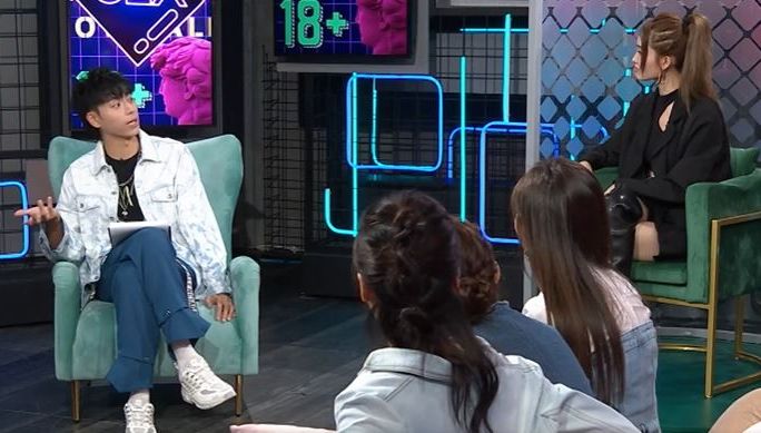 鍾雨璇於ViuTV節目《晚吹- 戀講嘢》接受193訪問。