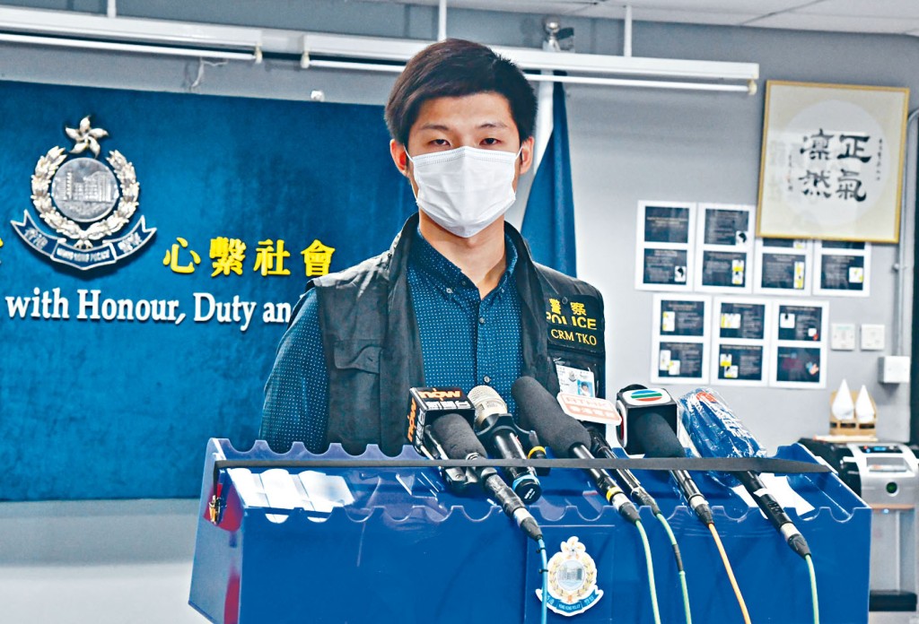 高級督察蘇子淵，講述拘捕一男子涉騙取女童裸照。