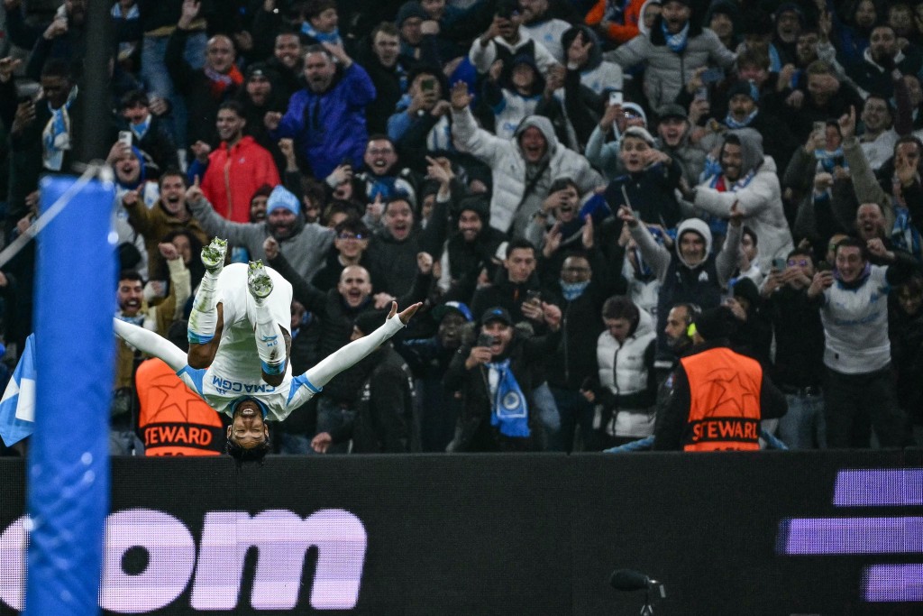 马赛2：1纽卡素。法新社