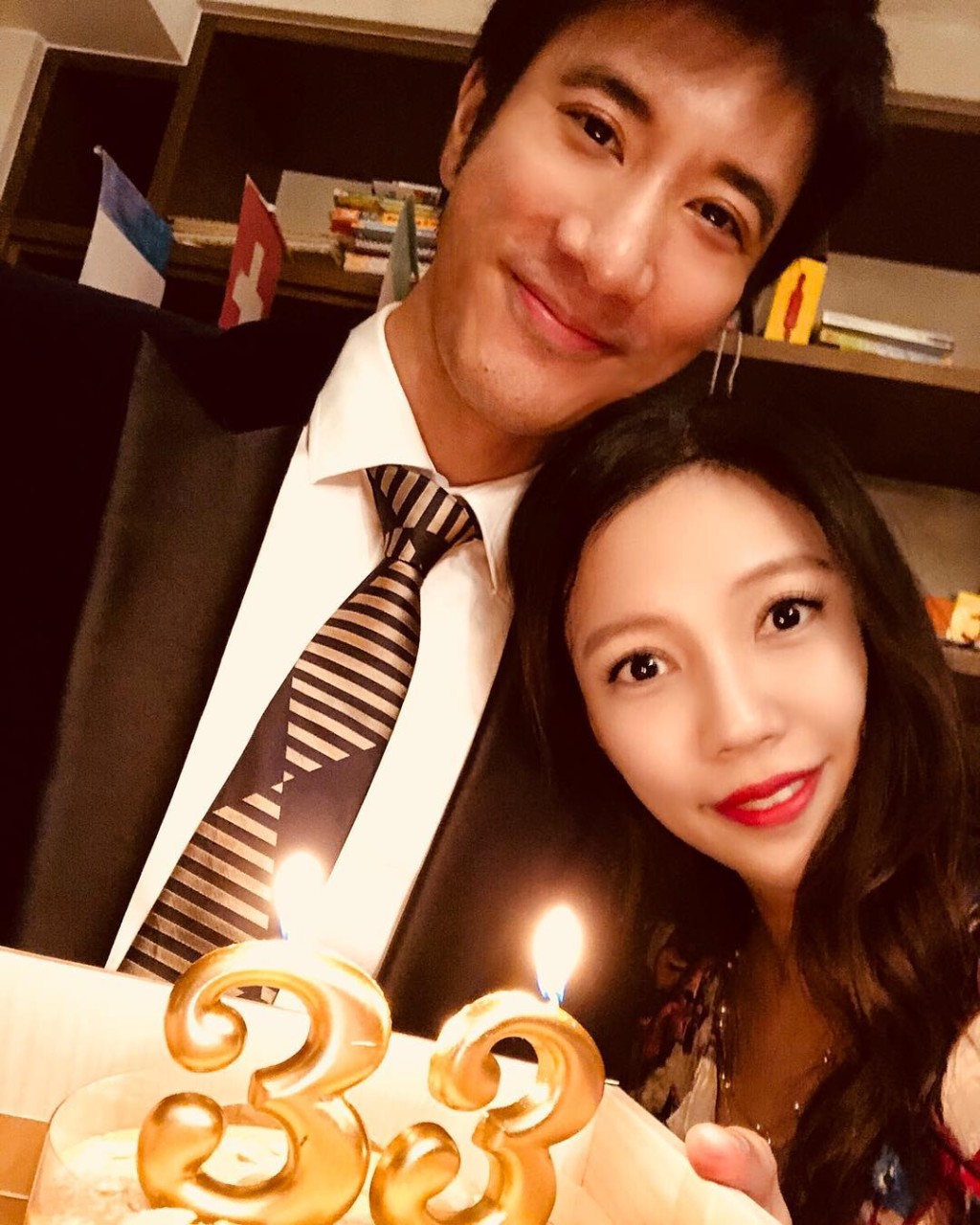 王力宏(左)同太太李靚蕾(右)都係美國籍!