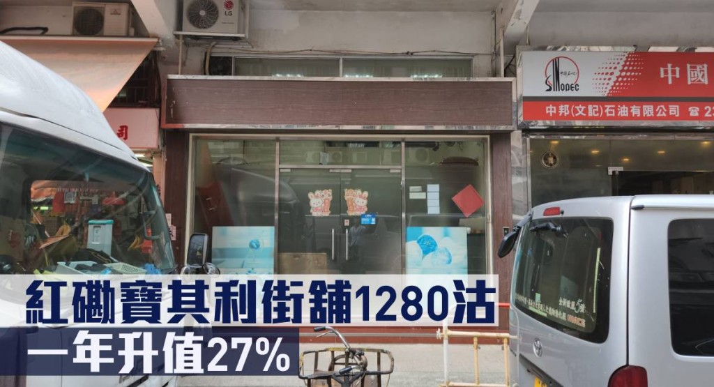 紅磡寶利唐樓地下6號舖,以1280萬易手。