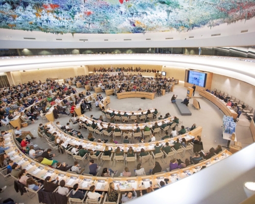 聯合國人權理事會第48屆會議在日內瓦舉行。FB圖片