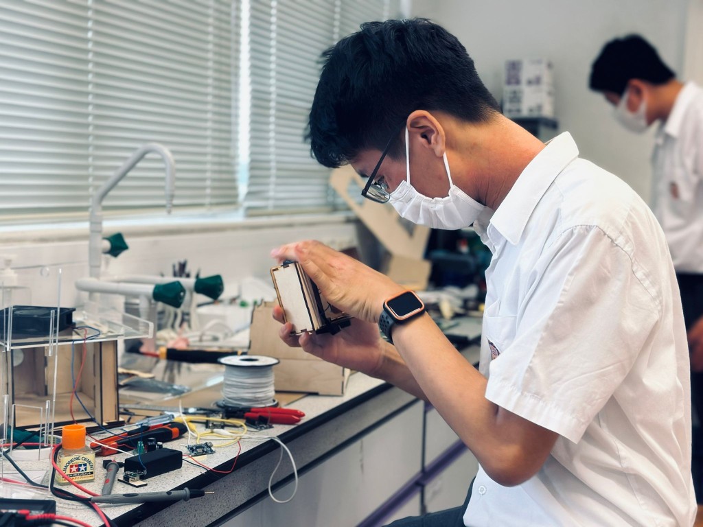 學生在校研發可自動偵測甲醛的生物裝置
