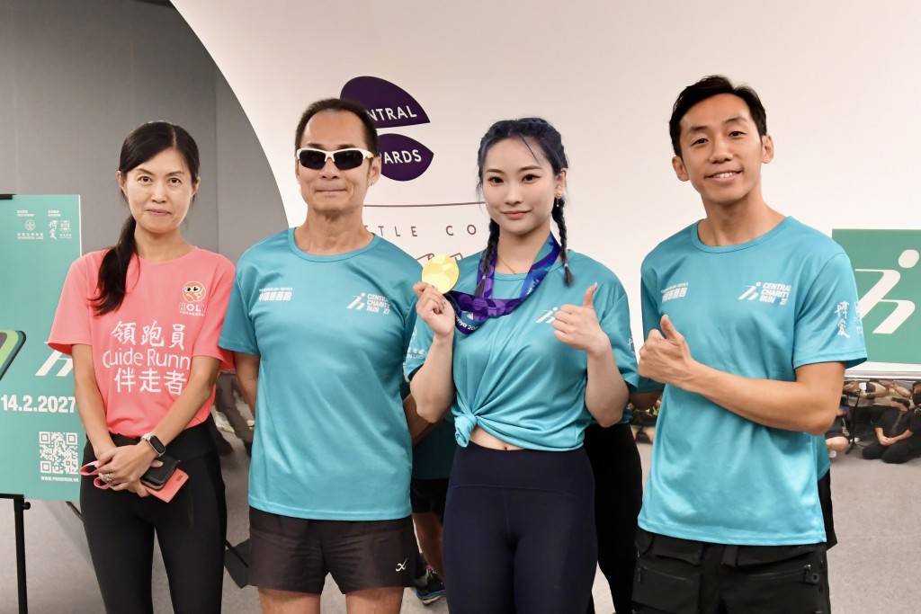 曹星如以嘉賓身分出席「恒基x博愛中環慈善跑2027」新聞發佈會。楊駿堯攝