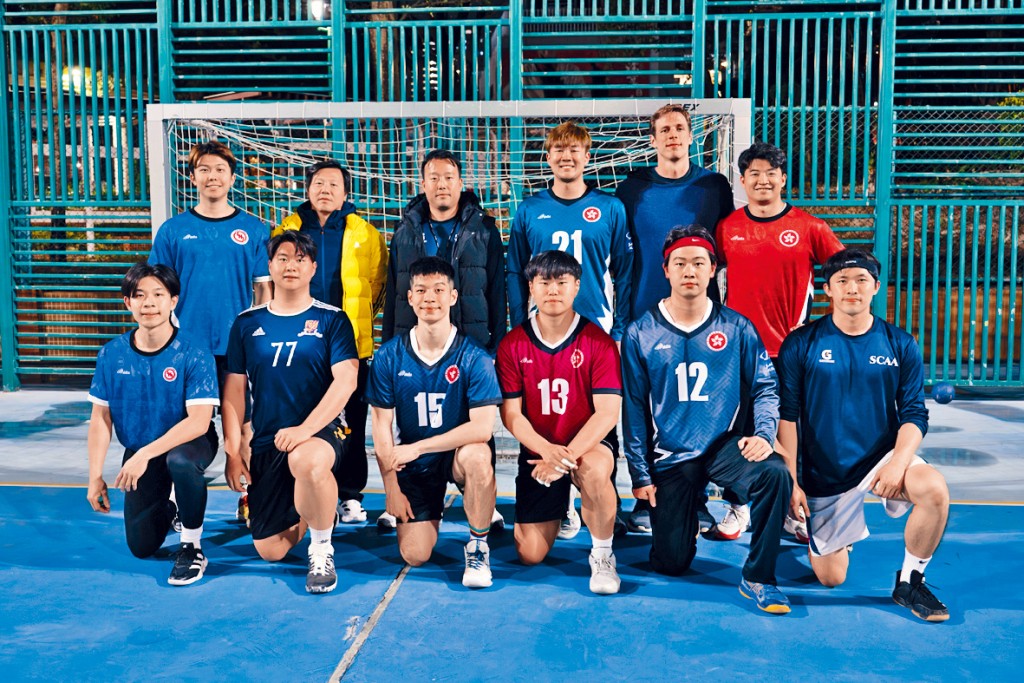 男子手球港隊合照。