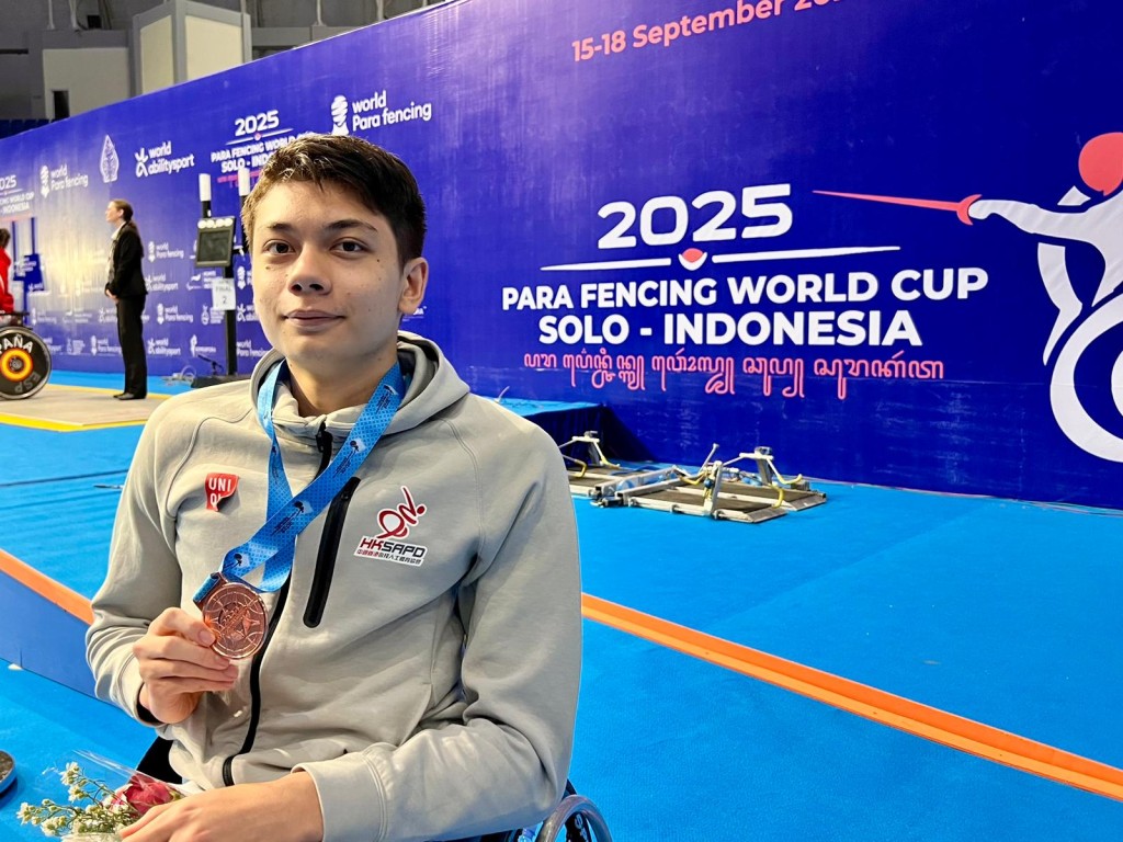 今年9月, 陳㬢於世界盃印尼站奪得2面銅牌。中國香港傷殘人士體育協會提供 今年9月, 陳㬢於世界盃印尼站奪得2面銅牌。中國香港傷殘人士體育協會提供