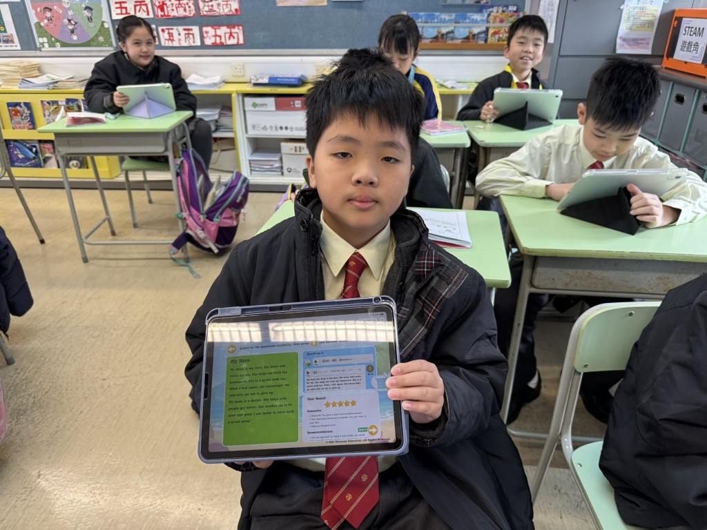 英文呈分試考核範疇包括閱讀理解、文法運用、寫作及聆聽等方面。（圖片來源：受訪學校提供）