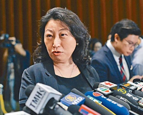 律政司司長鄭若驊。 資料圖片