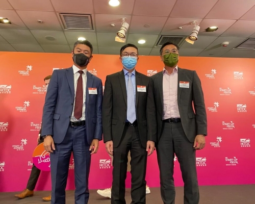 香港貿發局助理總裁梁國浩(中)表示,貿發局將繼續全力支持創業者。