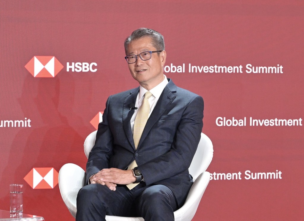 陳茂波上周出席滙豐全球投資峰會2026。陳茂波網誌