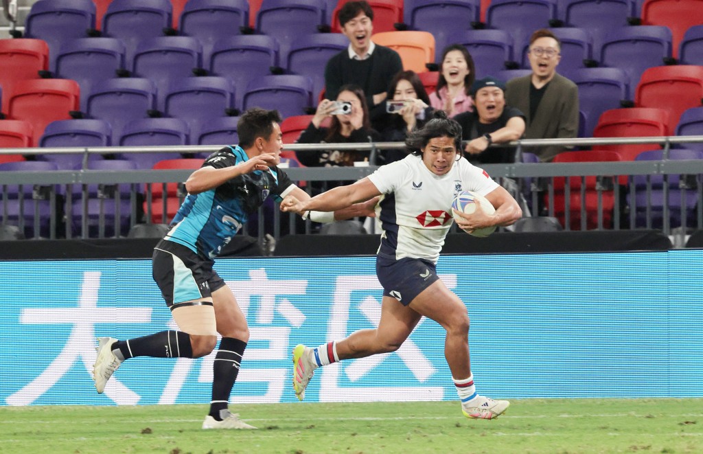 房杰锋每一场比赛都有达阵，打出不少信心。徐嘉华摄