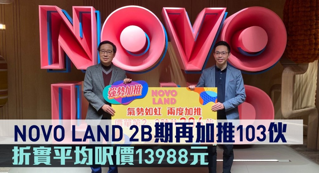 NOVO LAND 2B期加推103伙。