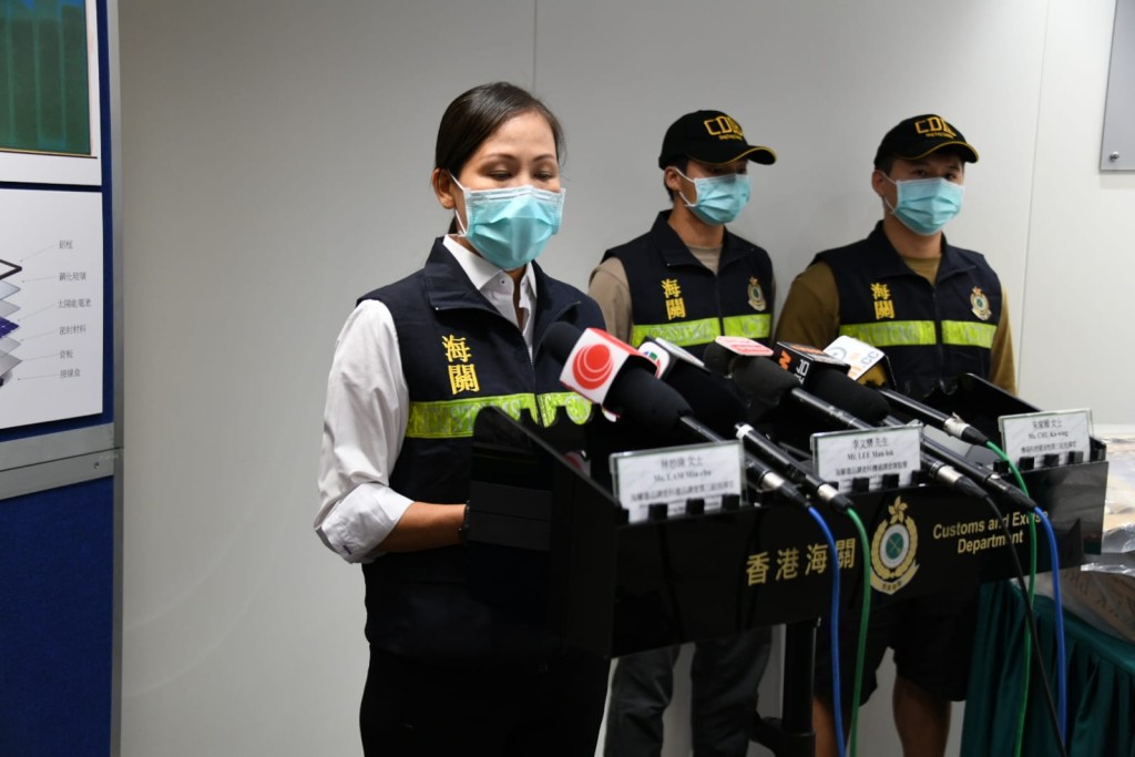 海關毒品調查科毒品調查調查第三組指揮官林妙珠。