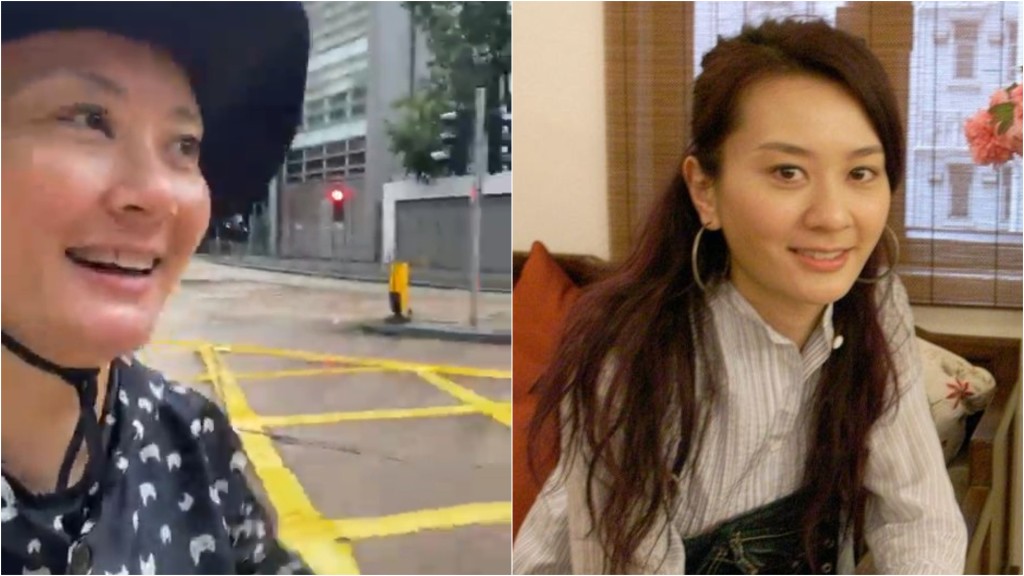 颱風樺加沙｜黃霑女兒十號風球忽然落銅鑼灣直播  自稱「天氣Gigi」見救護車經過突竊笑：嚟睇吓大唔大風